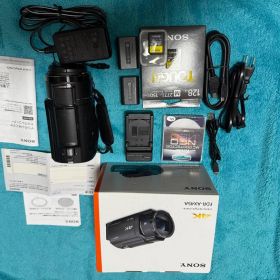 ブラックSONY FDR-AX45AビデオカメラSDカードTOUGH 128G他