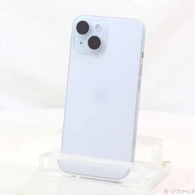 〔中古品〕 iPhone15 256GB ブルー MTMR3J／A SIMフリー 〔ネットワーク利用制限▲〕【258】