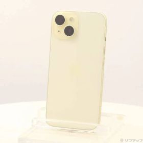 〔中古品〕 iPhone15 128GB イエロー MTMK3J／A SIMフリー【377】