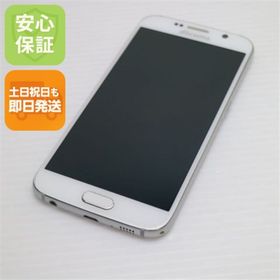 ギャラクシー(Galaxy)のSC-05G Galaxy S6 ホワイト パール M555(スマートフォン本体)