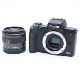 【中古】 《美品》 Canon EOS Kiss M2 EF-M15-45 IS STM レンズキット ブラック [ デジタルカメラ ]