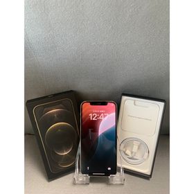 アップル(Apple)の美品 国内版 SIMフリー iPhone12 Pro 128GB ゴールド色(スマートフォン本体)
