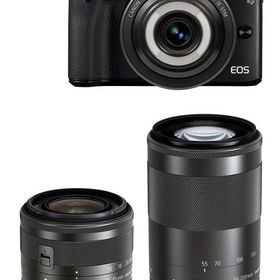 【中古】Canon キヤノン EOS M3 クリエイティブマクロ トリプルレンズキット ブラック