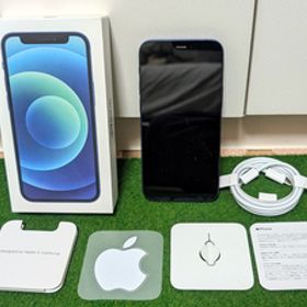美品 iPhone12 mini 128GB 本体 docomo モデル ブルー SIMロック解除済