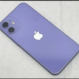 中古 iPhone12 mini 64GB パープル 3J247J/A デモ機 A2398 (au 〇判定) バッテリー状態100% 領収書可