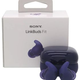 【SONY】ソニー『ワイヤレスノイズキャンセリングステレオヘッドセット LinkBuds Fit / バイオレット』WF-LS910N(V) 2024年11月発売 音響機器 1週間保証【中古】