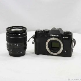 【中古】富士フイルム(FUJIFILM) FUJIFILM X-T30 XF18-55mm レンズキット ブラック 【262-ud】