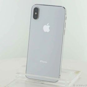 【中古】Apple(アップル) iPhoneX 64GB シルバー MQAY2J／A SoftBank 【269-ud】
