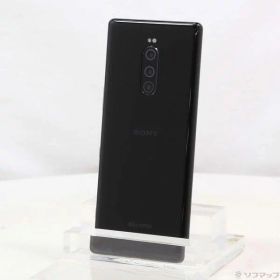 【中古】SONY(ソニー) Xperia 1 64GB ブラック SO-03L docomoロック解除SIMフリー 【258-ud】
