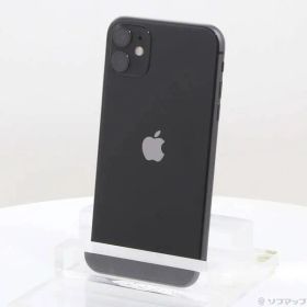 〔中古品〕 iPhone11 64GB ブラック MWLT2J／A SIMフリー【262】