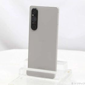 〔中古品〕 Xperia 1 V 256GB プラチナシルバー SO-51D docomo SIMフリー【258】