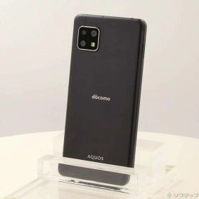 【中古】SHARP(シャープ) AQUOS sense4 64GB ブラック SH-41A docomoロック解除SIMフリー 【251-ud】