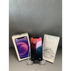 アップル(Apple)の美品 国内版 SIMフリー iPhone12 mini 64GB パープル色(スマートフォン本体)