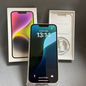 美品 国内版 SIMフリー iPhone14 128GB スターライト色
