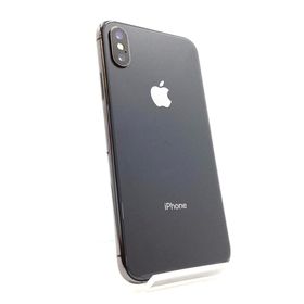 アップル(Apple)の【全額返金保証】【最速発送】Apple iPhone iPhone X 256GB スペースグレイ docomo 動作確認済(スマートフォン本体)
