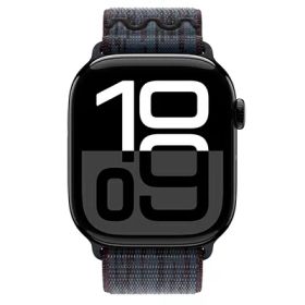 Apple Apple Watch Series10 46mm GPSモデル MWX13J/A+MYJD3FE/A A2999【ジェットブラックアルミニウムケース/ブラックブルーNikeスポーツループ】 [中古] 【当社3ヶ月間保証】 イオシス