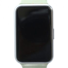 HUAWEI ファーウェイ WATCH FIT-7B7 TIA-B09 腕時計 スマートウォッチ デジタル スクエア ロゴ 初期化・動作確認済 カーキ シルバー色 ■GY18 /MQ