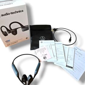 【管理番号3181】オーディオテクニカ ATH-CC500BT2(E) ワイヤレスイヤホン Bluetooth 5.3 軟骨伝導 オープンイヤーヘッドホン ながら聴き LE Audio対応 オリジナルステッカー付き 最大音量アップ マルチポイント対応 ブラック