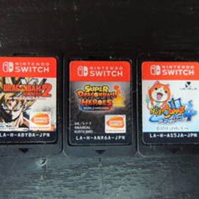 J19 スイッチ ソフト まとめ売り ドラゴンボール ゼノバース2 妖怪ウォッチ4 スーパードラゴンボール ヒーローズ ケースなし