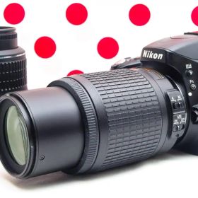 Nikon D5100❤スマホに転送できる！❤自撮り＆動画撮影可❤ダブルレンズ