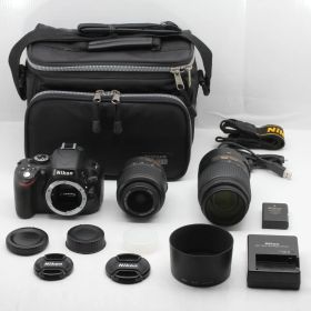 【良品】Nikon ニコン デジタル一眼レフカメラ D5100 ダブルズームキット JS129-00690
