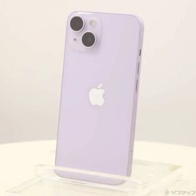 〔中古品〕 iPhone14 128GB パープル MPUY3J／A SIMフリー【297】
