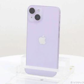 〔中古品〕 iPhone14 128GB パープル MPUY3J／A SIMフリー【349】