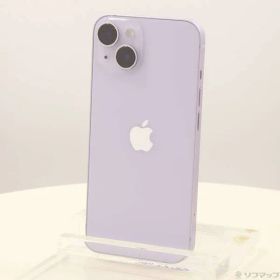 〔中古品〕 iPhone14 128GB パープル MPUY3J／A SIMフリー 〔ネットワーク利用制限▲〕【262】