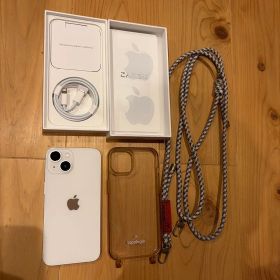 iPhone14 256GB ホワイト topologie スマホショルダー付き