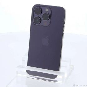 〔中古品〕 iPhone14 Pro 128GB ディープパープル MQ0F3J／A SIMフリー【377】