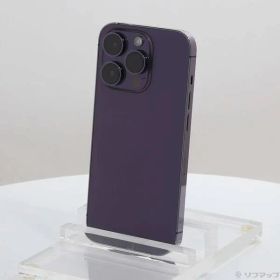 〔中古品〕 iPhone14 Pro 128GB ディープパープル MQ0F3J／A SIMフリー【269】