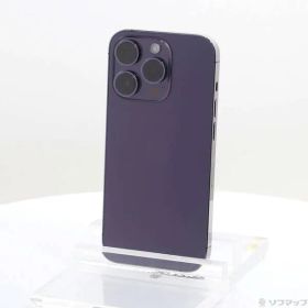〔中古品〕 iPhone14 Pro 128GB ディープパープル MQ0F3J／A SIMフリー【295】
