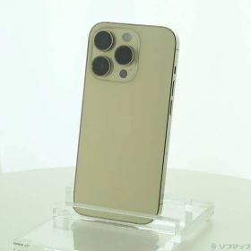 〔中古品〕 iPhone14 Pro 256GB ゴールド MQ173J／A SIMフリー【348】