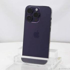〔中古品〕 iPhone14 Pro 256GB ディープパープル MQ1E3J／A SIMフリー【344】