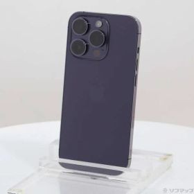 〔中古品〕 iPhone14 Pro 256GB ディープパープル MQ1E3J／A SIMフリー【349】