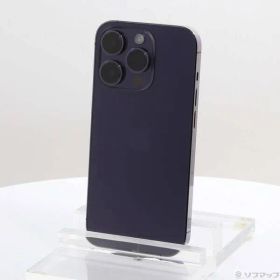 〔中古品〕 iPhone14 Pro 256GB ディープパープル MQ1E3J／A SIMフリー【198】