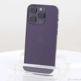 〔中古品〕 iPhone14 Pro 256GB ディープパープル MQ1E3J／A SIMフリー【269】