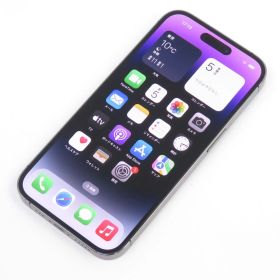 SIMフリー iPhone 14 Pro 256GB ディープパープル MQ1E3J/A バッテリー最大容量85％ ※中古/利用○