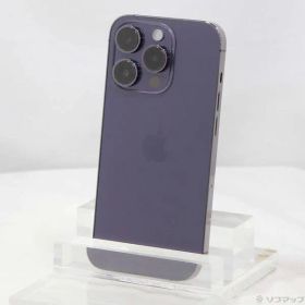 〔中古品〕 iPhone14 Pro 512GB ディープパープル MQ283J／A SIMフリー【198】