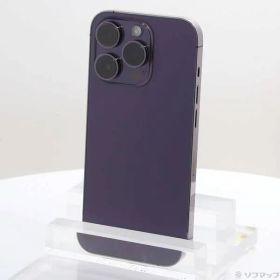 〔中古品〕 iPhone14 Pro 512GB ディープパープル MQ283J／A SIMフリー【349】