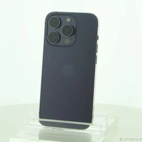 〔中古品〕 iPhone14 Pro 128GB ディープパープル MQ0F3J／A SIMフリー【305】