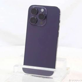 〔中古品〕 iPhone14 Pro 256GB ディープパープル NQ1E3J／A SIMフリー【258】