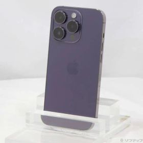 〔中古品〕 iPhone14 Pro 256GB ディープパープル MQ1E3J／A SIMフリー【349】