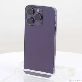 〔中古品〕 iPhone14 Pro 256GB ディープパープル MQ1E3J／A SIMフリー【258】