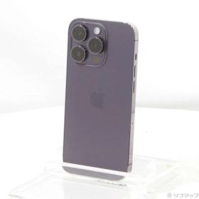 〔中古品〕 iPhone14 Pro 256GB ディープパープル MQ1E3J／A SIMフリー【262】