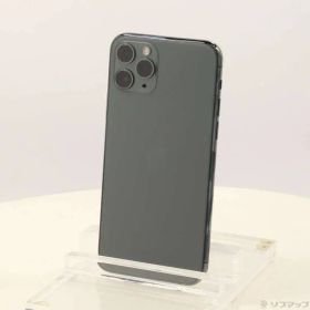 〔中古品〕 iPhone11 Pro 256GB ミッドナイトグリーン NWCC2J／A SIMフリー【262】