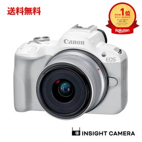【即納】キヤノン EOS R50 RF-S18-45 IS STM レンズキット ホワイト APS-C イオス ミラーレス一眼カメラ Canon（出荷後転送不可）