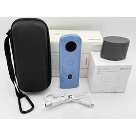 リコー(RICOH)の【美品】RICOH THETA SC2 ブルー オマケ付 リコー シータ(コンパクトデジタルカメラ)