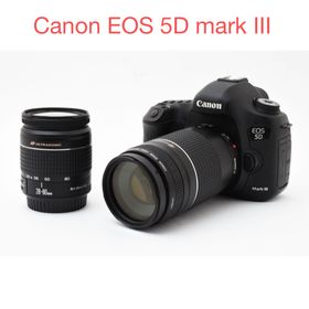 キヤノン(Canon)の一眼レフカメラ Canon EOS 5D mark III標準&望遠レンズセット(デジタル一眼)