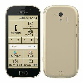 【中古】【安心保証】 らくらくスマートフォンme F-03K[16GB] docomo ゴールド